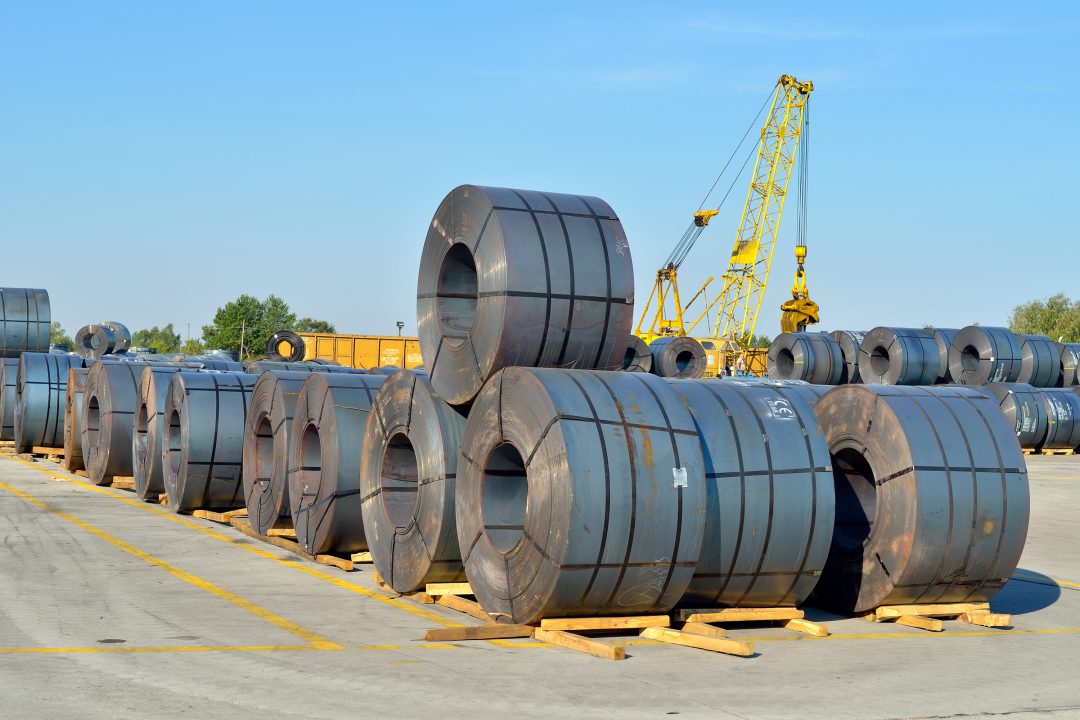 rolls of steel sheet