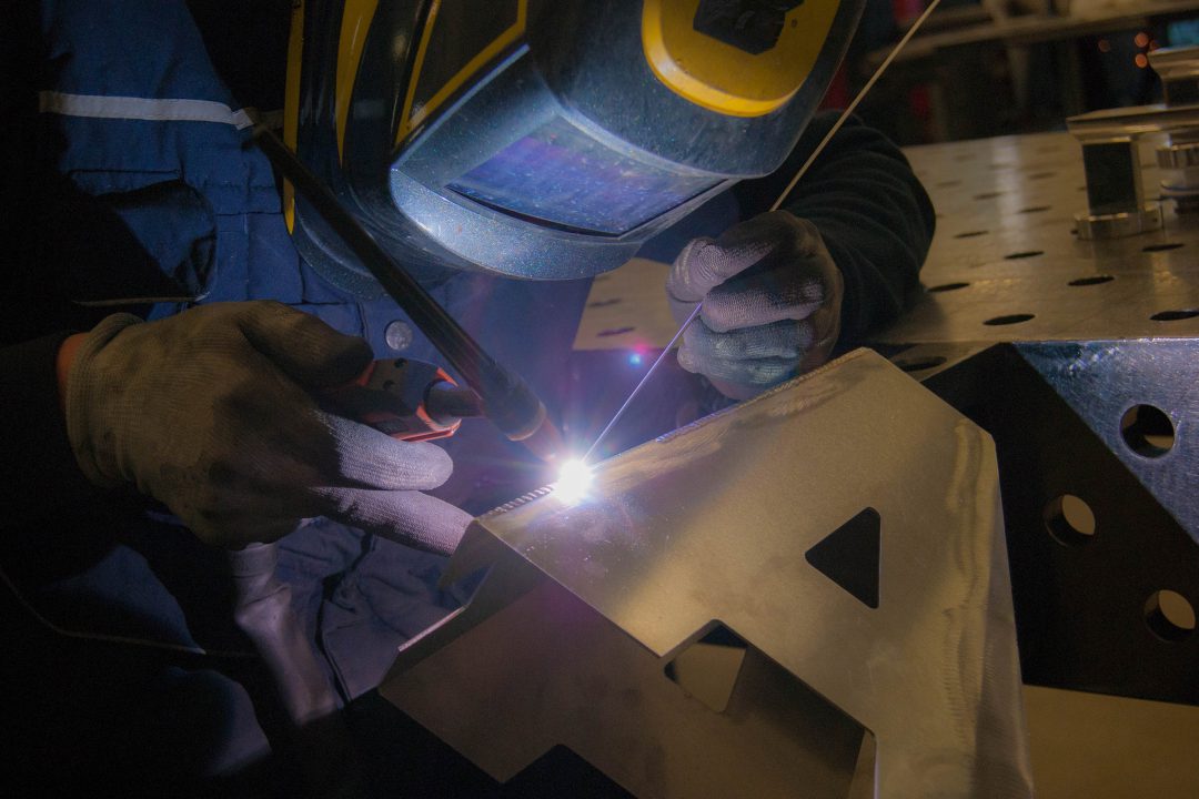 Welding letter A